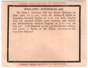 INDIA Air Cover 1926 CALCUTTA-MELBOURNE Cobham Flown SIGNED Stephen Smith KA509 - Picture 1 of 12
