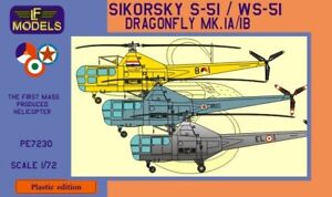 Sik. S-51/WS-51 Dragonfly Holland,Yug-Plastic Model Kit, PE7230, LF MODELS, 1:72