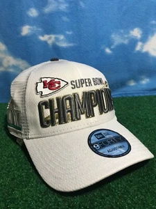 Kansas City Chiefs Hat Super Bowl Champions LIV 100 years New Era 9FORTY Cap H50 - Picture 1 of 10