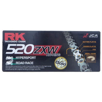 Cadena RK para Triumph 865 Speedmaster 2016 520 ZXW 120L dorada Foto 1 de 2