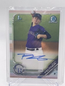 2019 Bowman Chrome Prospects Autographs - Ryan Feltner (AU, RC) - NM/MINT+