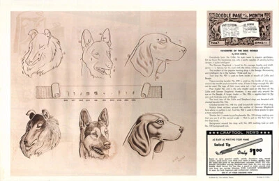 Leather Craft Doodle Page,           FAVORITES OF THE DOG WORLD - Image 1 of 2