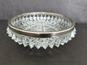 Vintage 3 teilige Kristall Servierschale. Made In England. - Bild 1 von 7