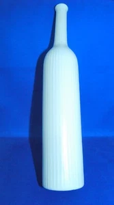 Vintage Yellow Ribbed Pottery Bud Vase 16" Tall - Picture 1 of 3