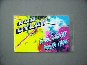Bob Dylan backstage pass Laminated Authentic 1993 Backstage !! - Picture 1 of 1