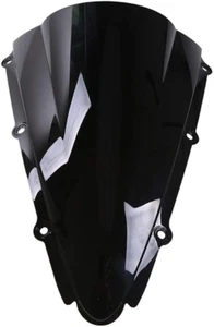 Black Motorcycle Windshield for Yamaha YZF R1 2000 2001 ABS Double Bubble 00-01 - Picture 1 of 1