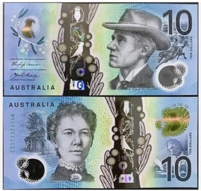 2017 Australia 10 Dollars P-63 Polymer UNC NEW Banknote - Image 1 of 2