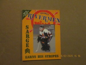 IHL Peoria Rivermen Vintage 1992-93 3RD ISSUE Team Logo Official Hockey Program