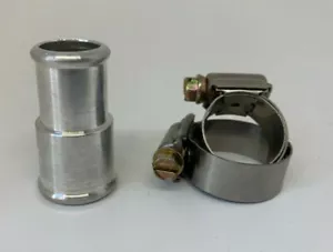 3/4” to 7/8” CNC Machined Aluminum Splicer w/ Breeze Hose Clamps - Picture 1 of 3