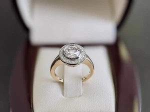 950 Platinum IGI GIA Certified Lab Grown Diamond Wedding Ring 1.20 CT Round Cut - Picture 1 of 11