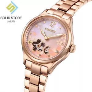 CITIZEN COLLECTION PC1017-88Y Sakura Limited Mechanical Automatic Watch 34mm - Picture 1 of 7