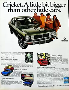 Plymouth Cricket car ad vintage 1971 original auto advertisement - Picture 1 of 2