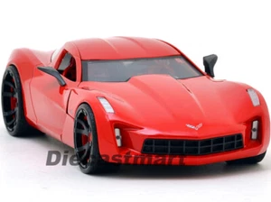 JADA BIG TIME MUSCLE 1:24 2009 CHEVY CORVETTE STINGRAY CONCEPT RED BLACK WHEELS - Picture 1 of 9