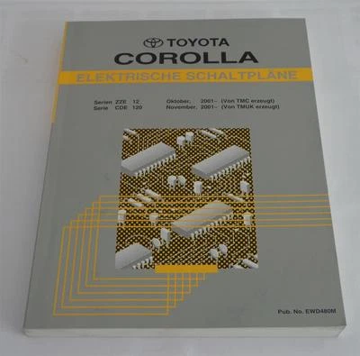 Manual de Taller Eléctrico Diagramas de Cableado Toyota Corolla Desde 10/2001 - Imagen 1 de 2