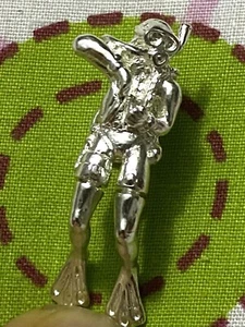 🌴❤️Taucher  Schnorcheln  Silber 925. BEWEGL. BEINE  der schönste im Internet  - Bild 1 von 6