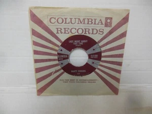 MARTY ROBBINS 45 rpm CAP AND GOWN b/w LAST NIGHT ABOUT THIS TIME - Picture 1 of 5