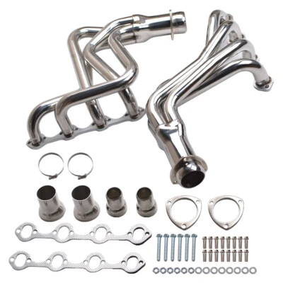 Cabezales colector de escape de acero inoxidable 302 aptos para Ford F100 1969-1979 5,0 L tracción trasera Foto 1 de 4