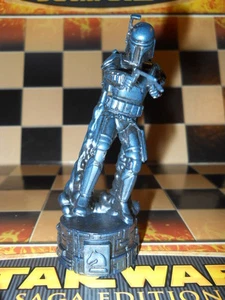 JANGO FETT KNIGHT Chess Replacement Black Piece 2005 STAR WARS SAGA EDITION - Picture 1 of 7