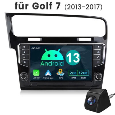 7" 2+32GB 8-Core Carplay Android Autoradio Für VW Golf 7 VII GPS NAVI WIFI DSP - Bild 1 von 4