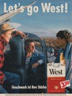 West Zigaretten - Reklame Werbeanzeige Original-Werbung 1984 (1)