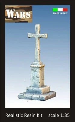 WARS 43-35 Croce in pietra resina diorama guerra WW2 stone cross 1:35 - Immagine 1 di 4