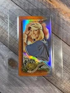 2022 Topps Allen & Ginter Chrome Mini Orange Refractor Kate Brownell #254 /25 - Picture 1 of 2
