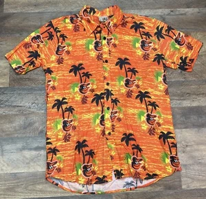 Baltimore Orioles Mens Button Up Shirt Hawaiian Beach MLB Baseball Sz Medium - Picture 1 of 15