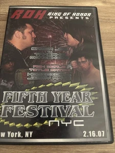 RING OF HONOR Fifth Year Festival NYC 16.02 DVD WWE WWF AEW NJPW ECW TNA PWG - Bild 1 von 3