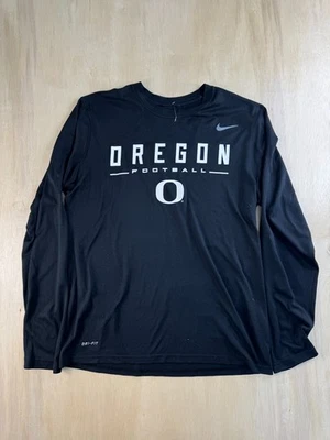 Size L Nike Oregon Ducks Football Black Training Shirt Team Issue 2020 - Image 1 of 4
