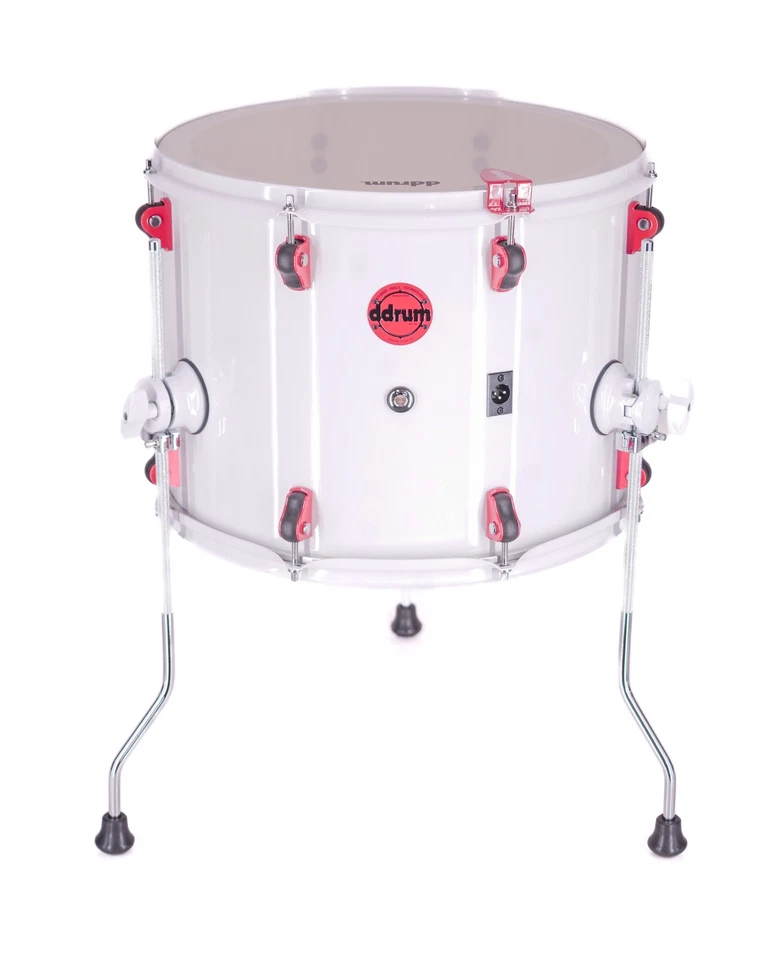 DDrum Hybrid 6 16x12′′ Floor Tom – NUEVO Blanco/Rojo – Listo para gatillo – Envío gratuito Foto 1 de 4