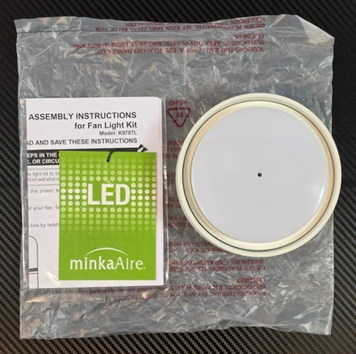 Minka Aire K9787L-WHF Simple 1 LED Light Kit, Flat White - New Damaged Box - Image 1 of 4