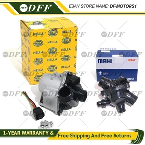 Electric Engine Water Pump + Thermostat for BMW N54 N55 3.0L 135i 335i X3 X5 - Picture 1 of 7