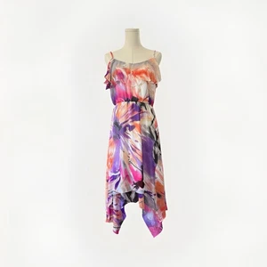 Sofia Christina VTG Y2K Fairy Dress 6 Maximalist Abstract 2000s Asymmetric USA - Picture 1 of 11