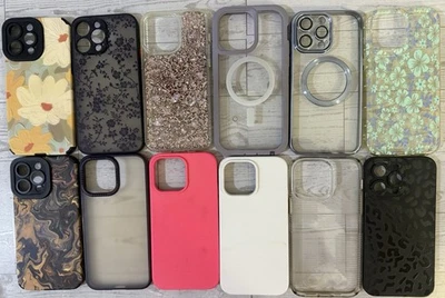 IPhone 14 Pro Max Bundle Of 12 IPhone Cases — Mixed Styles And Designs - Image 1 of 4