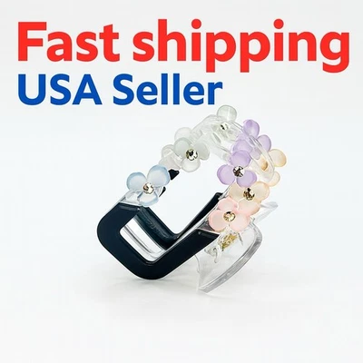 Flower Hair Claw Clip Acrylic Floral Hair Accessory for Women Girls Gift - Image 1 of 4