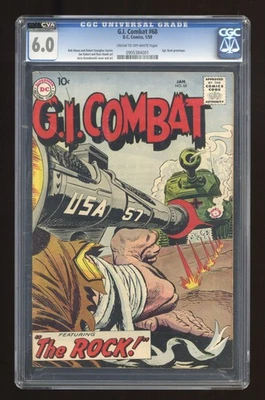 GI Combat #68 CGC 6.0 1959 0905384001 1st app. Sgt. Rock prototype - Image 1 of 2