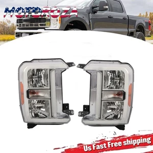 Par de faros halógenos con bombillas izquierda y derecha para Ford F250 F350 SuperDuty 2023-2024 - Imagen 1 de 10