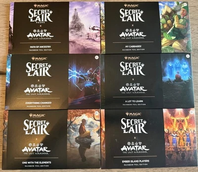 Secret Lair x Avatar: The Last Airbender State Rainbow Foil Bundle & Promo - Nuevo Foto 1 de 3