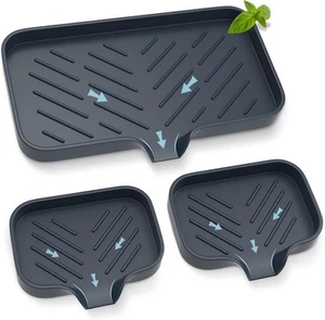 Kitchen Soap Tray,Kitchen Sink Tray Sponge Holder Trbk  - Picture 1 of 7