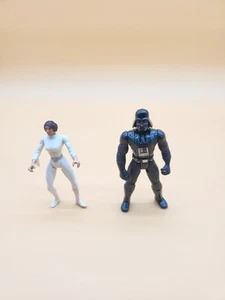 Star Wars Darth Vader & Princess Leia Action Figures 1995 Kenner POTF  - Picture 1 of 24