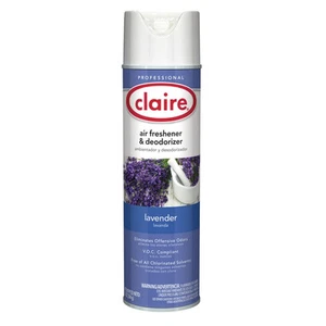 Claire 191 10 oz Spray Aerosol Air Freshener/Deodorizer - Lavender (1/CT) New - Picture 1 of 4
