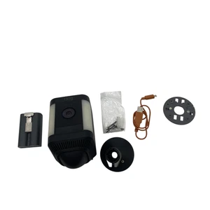Ring 5E82E9 Spotlight Cam Plus Outdoor Security Camera Black #UF7148 (AR) - Picture 1 of 13