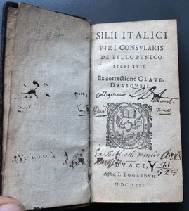 1622 SILII ITALICI VIRI CONSULARIS DE BELLO PUNICO LIBRI XVII... - Picture 1 of 6