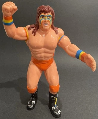 1989 LJN WWF Wrestling Superstars Ultimate Warrior Black Card (Loose) WWE - Image 1 of 4