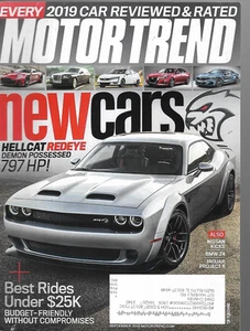 Motor Trend Magazine September 2018- New Cars- Every 2019 Car Reviewed & Rated - Imagen 1 de 2
