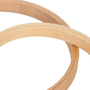 2Pcs Oval Quilting Hoop Cross Stitch Frame Ring Wooden Embroidery Loop Thick Se - Picture 1 of 12