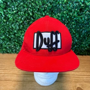 Duff Beer The Simpsons Red Adjustable Hat Cap Logo One Size OSFA - Picture 1 of 7