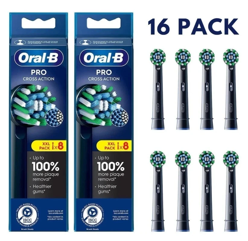 16x Oral-B CrossAction Aufsteckbürsten CleanMaximiser Zahnbürstenaufsatz DE