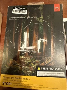 Adobe Photoshop Lightroom 5 for Win/Mac Student and Teacher edition. W/ Serial # - Picture 1 of 6