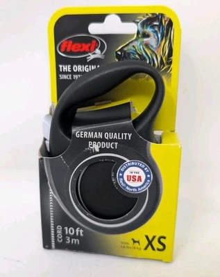 Flexi 10 pés | 3 m CABO DE COLEIRA RETRÁTIL PARA CÃES XS extra pequeno 8 kg/18 lb máximo L8C - Imagem 1 de 4